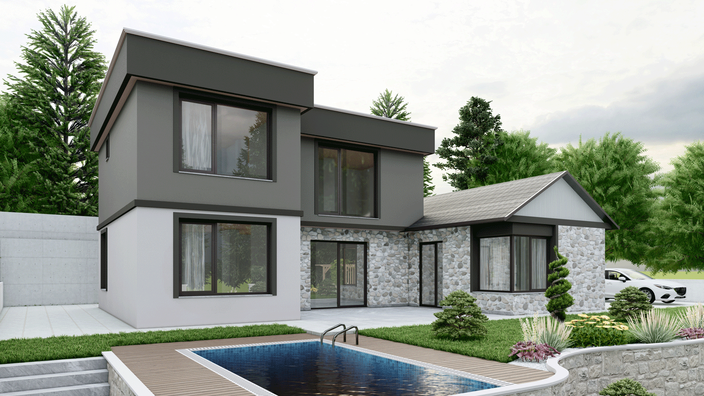 havuzlu-villa-samsun-mimari-modelleme havuzlu villa samsun mimari modelleme