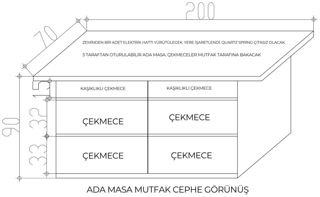 samsun dereköy 2 katlı yığma tuğla müstakil ev projesi 4 derekoy projesi ada masa cizimi 1