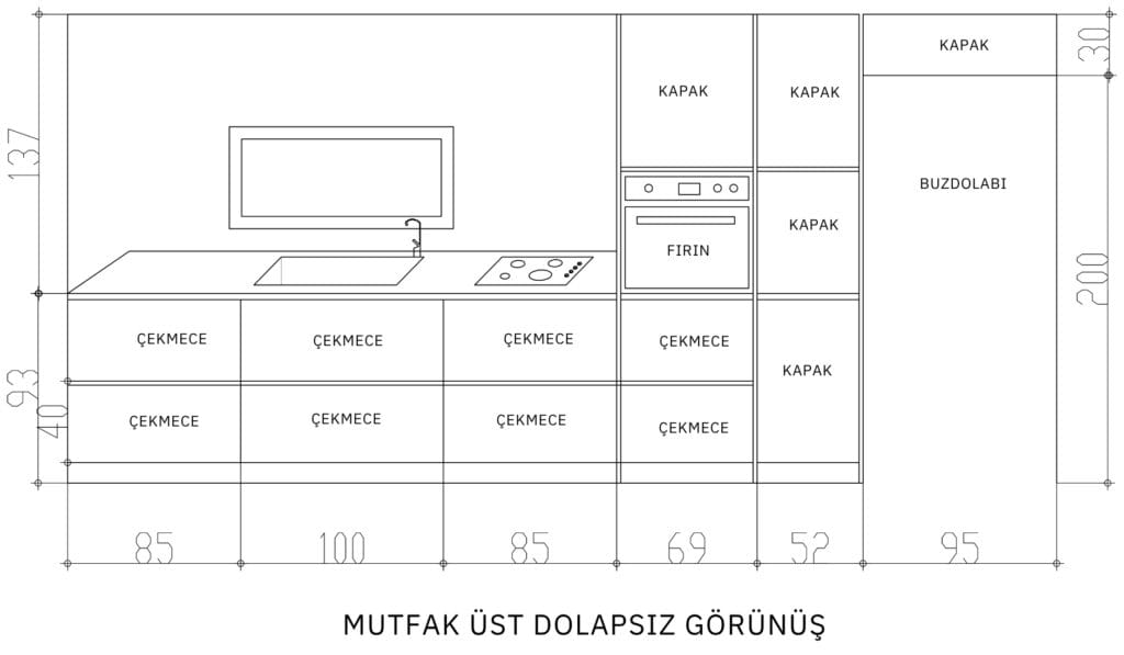 samsun dereköy 2 katlı yığma tuğla müstakil ev projesi 5 derekoy projesi mutfak cizimi 1